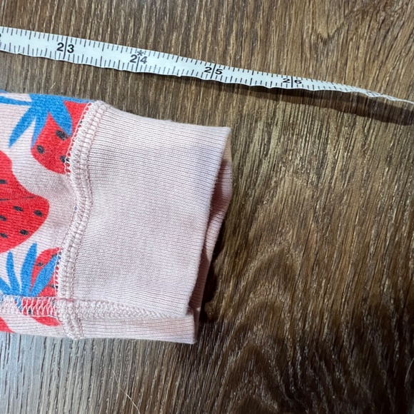 Hanna Andersson Girls Long John Hanna Jams Strawberry, Size 5,  Organic Cotton - Picture 11 of 13